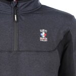 NORTHVALLEY Sweat Double Polaire 1/2 Zip Mason - Noir Chiné