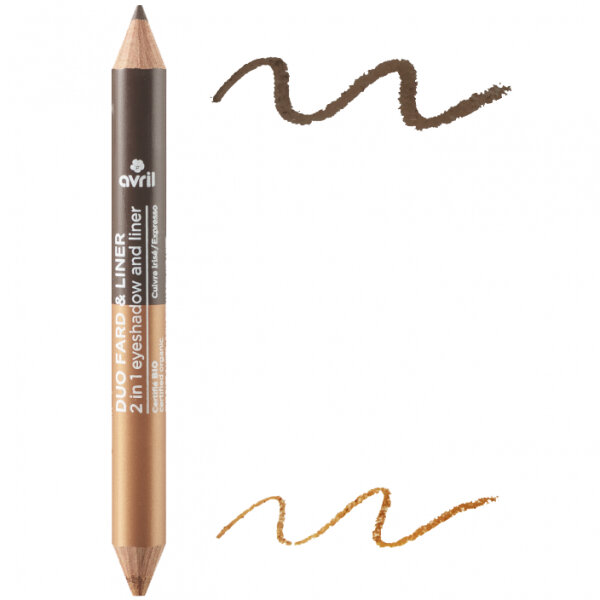 Avril -Duo Fard & Liner Expresso/Cuivre Irisé Certifié Bio