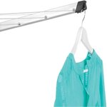 BRABANTIA - 310683 - Séchoir Essential - 50 metres  douille plastique  Ø 35 mm  4 bras  Metallic Grey