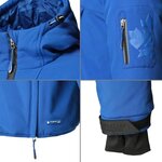 NORTHVALLEY Veste Pop Over en Softshell - Homme - Bleu