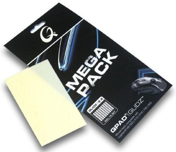Patins QPAD Glidz 2.2 pour souris Logitech MX510-518 Mega Pack