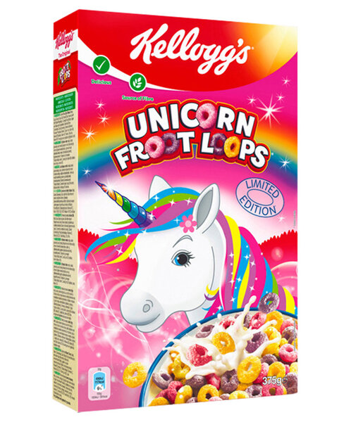 Kellogg's Kellogg’s Unicorn Froot Loops Série Limitée 375g (lot de 3)