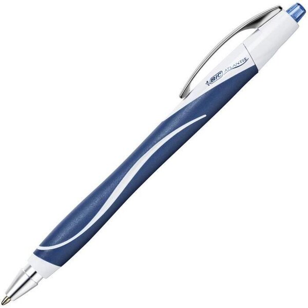 Stylo Bille ATLANTIS Re-Action Sur Amortisseur Pte Moyenne 1 mm Bleu BIC