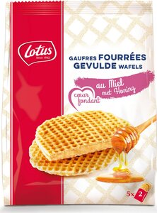 Lotus Gaufres fourrées au miel
