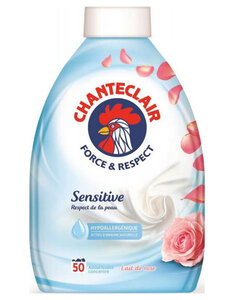 Chanteclair Force Et Respect Assouplissant Concentré Hypoallergénique Sensitive Lait De Rose 1L (lot de 2)