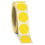 Pastille adhésive amovible en rouleau noir 90 mm (colis de 500)