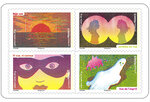Carnet - La vue - 12 timbres autocollants