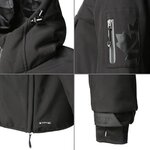 NORTHVALLEY Veste Pop Over en Softshell - Homme - Noir