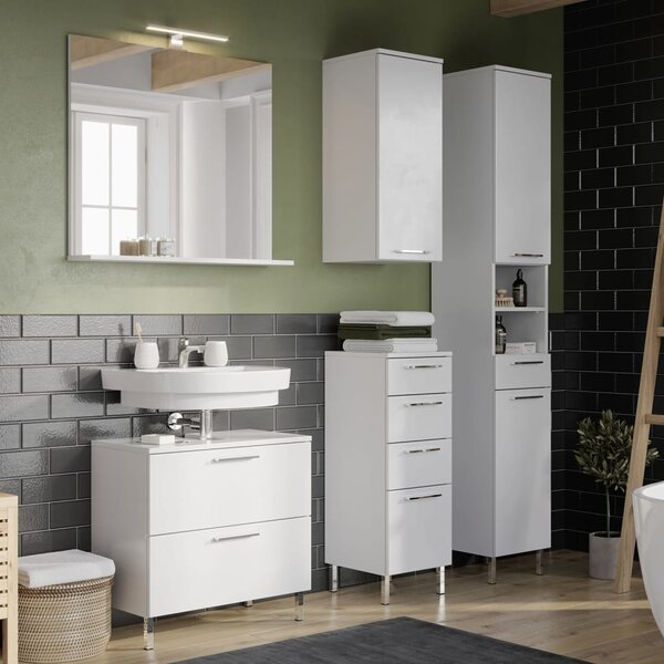Germania Armoire de plancher sous-lavabo GW-Arvada 60x35x60 cm Blanc