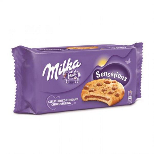 Milka Cookies Sensations Coeur Choco Fondant 182g (lot de 6)