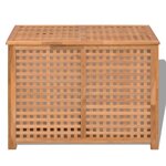 vidaXL Coffre de blanchisserie Bois massif de noyer 89 x 46 x 67 cm