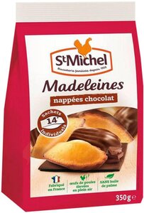 St Michel Madeleines Nappées Chocolat à emporter 350g (lot de 3)