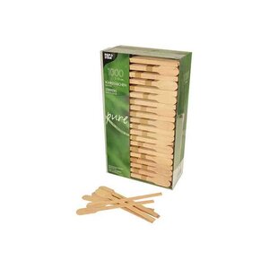 Bte de 100 Touillettes Agitateurs 'pure' 130 mm en bois PAPSTAR