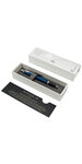 PARKER IM Stylo bille, "Blue Origin", attributs chromés, Recharge bleue pointe moyenne, en écrin