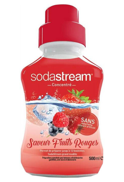Sodastream Concentré Saveur Fruits Rouges 500ml (lot de 4)