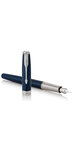 PARKER Sonnet stylo plume, Bleu Raffiné, attributs palladium, plume fine 18 carats – Livré dans son écrin