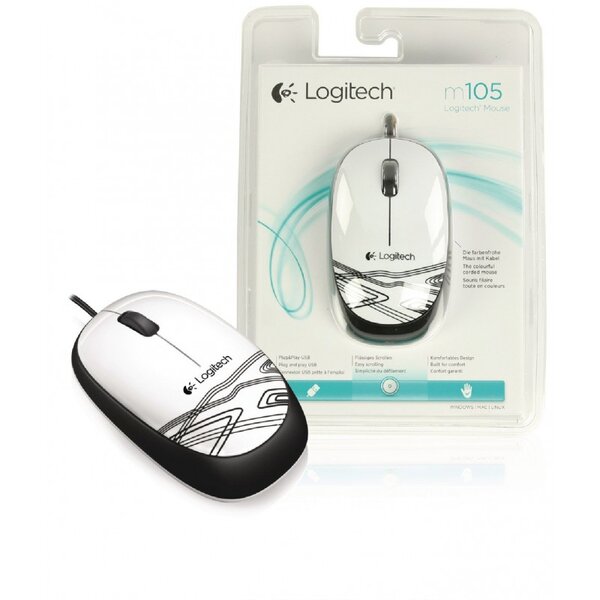 M105 souris 1000 DPI blanche