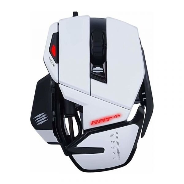 Souris filaire Gamer MadCatz RAT 4+ (Blanc)