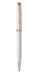 PARKER Sonnet stylo bille, laque perle, attributs or rose, recharge encre noire pointe moyenne – Livré dans son écrin