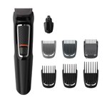 PHILIPS MG3730/15 Tondeuse Barbe et Cheveux - Multistyle - 8 en 1 - Lames auto-affutées - Noir