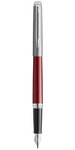 WATERMAN Hemisphere Essentiel Stylo plume, Rouge mat, attributs Chromés, plume moyenne, cartouche bleue, écrin