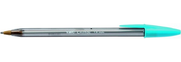 Stylo bille CRISTAL FUN 1,6 Pointe Large encre Turquoise BIC
