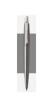 PARKER Jotter Premium - Stylo, pinstripe gris Oxford, attributs chromés, recharge noire pointe moyenne
