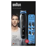 Braun MGK3245 Tondeuse 7-En-1 - Tondeuse barbe, visage et cheveux - 13 longueurs (0,5 a 21mm) - 80min de tonte