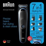 Braun MGK3245 Tondeuse 7-En-1 - Tondeuse barbe, visage et cheveux - 13 longueurs (0,5 a 21mm) - 80min de tonte