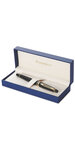 WATERMAN Expert Stylo plume, laque noire, plume moyenne 18K, attributs dorés, cartouche encre bleue, écrin (2093662)