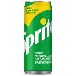 soda citron en canette slim de 33 cl (carton 24 x 330 millilitres)
