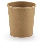 Couvercle pot carton brun RAJA 24 et 35 cl