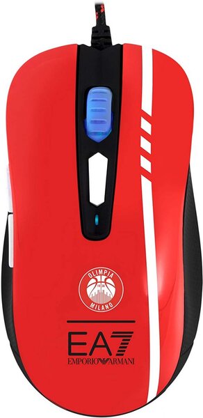 Souris filaire Gamer Mars Gaming MMEA7 Emporio Armani 7 (Noir/Rouge)