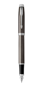 PARKER IM Stylo plume, espresso intense, plume fine, encre bleue, Coffret cadeau