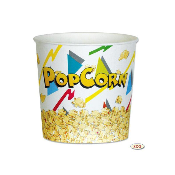 Pot Pop-Corn en Carton 3000 ml - SDG - Lot de 150 - Carton biodégradable