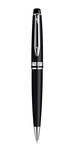 WATERMAN Expert Stylo bille, laque noire mate, recharge bleue pointe moyenne, Coffret cadeau