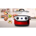 KITCHEN COOK - COOKOTTERED -  Multicuiseur 8 en 1 - 5,6L - 1350W - 120-220°C - Inox Rouge