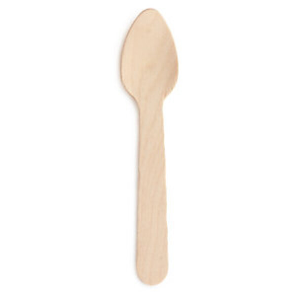 Lot de 1000: Cuillères à dessert en bois