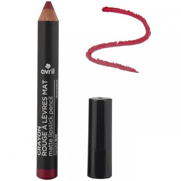 Avril - Crayon Rouge à Lèvres Mat Certifié Bio - Grenadine N° 790