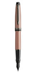 WATERMAN Expert Stylo plume, Or rose Métallisé, plume moyenne, encre bleue, Coffret cadeau