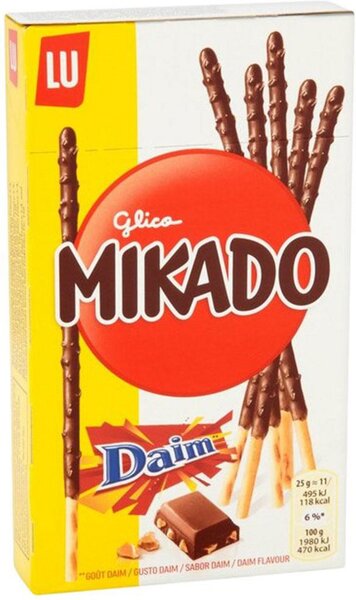 Mikado Chocolat Au Lait Eclats Daim (lot de 3)