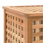 vidaXL Coffre de blanchisserie 77,5x37,5x46,5 cm Bois massif de noyer
