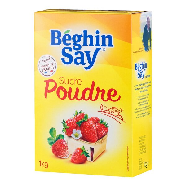 Béghin Say Sucre Poudre 1Kg (lot de 6)
