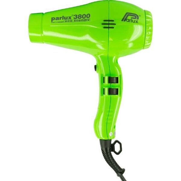 PARLUX Seche-cheveux - 3800 Ionic Eco Friendly - Débit d'air 75 m3/h - 2100 W - Vert