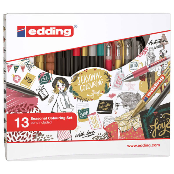 edding Ensemble de stylos de couleur saisonnière 13 pcs