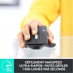 LOGITECH Souris Darkfield MX Master 3 - Bluetooth/Radio Fréquence - USB - 7 Boutons - Gris Moyen