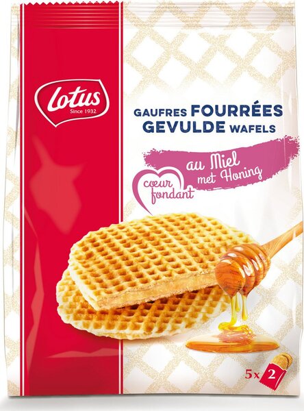 Lotus Gaufres fourrées au miel
