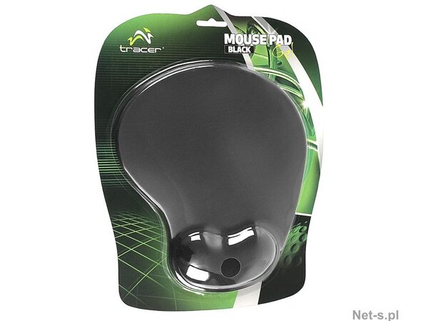 Tapis de souris avec repose poignet Tracer (Noir)
