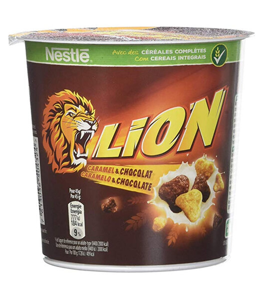 Nestlé Lion Caramel Et Chocolat 45g (lot de 10 boîtes)