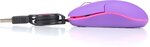 Mini Souris filaire pour portable (rétractable) NGS Sin (Violet)